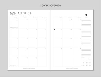 Minimal 2026 Daily Planner Diary: Capri Stripes, 12 of 12