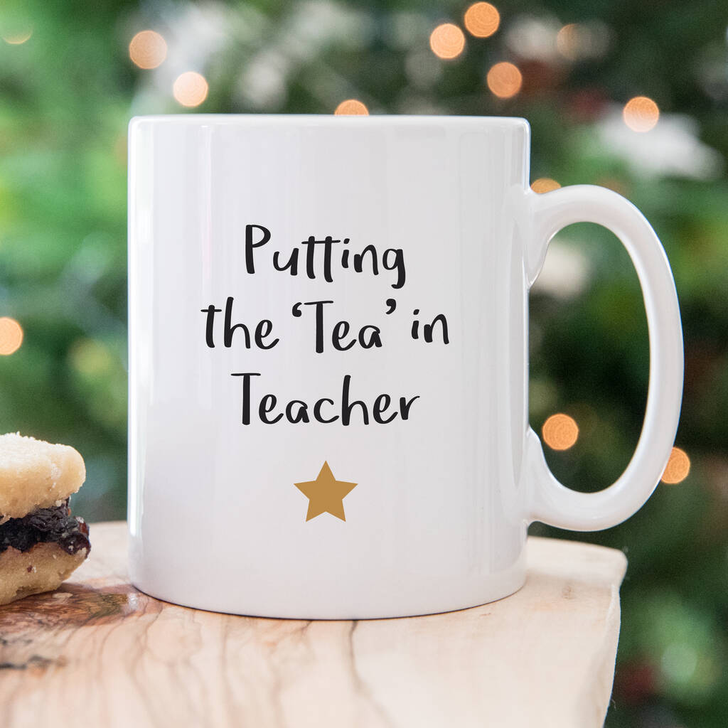 Tea In Teacher Christmas Mug, 1 of 2