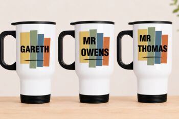 Persoanalised Male Teacher Travel Mug, 2 of 3