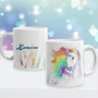 Splash Of Colour Unicorn Ceramic Mug, thumbnail 1 of 3