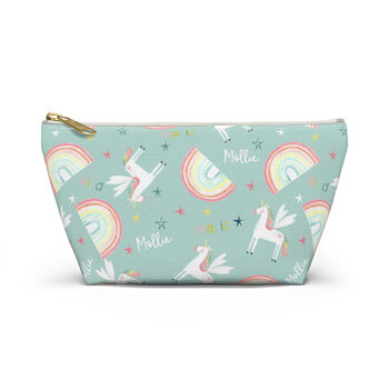 Children's Personalised Unicorn Wash Or Accessory Bag, 7 of 10