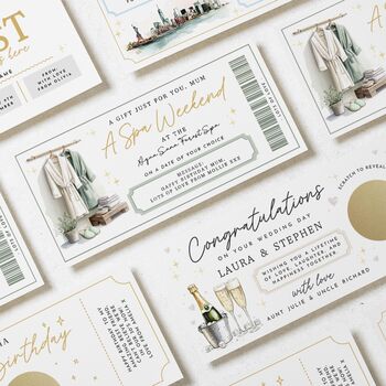 Personalised Spa Weekend Scratch Reveal Voucher For Mum, 4 of 4