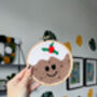 Festive Christmas Pudding Wall Hanging, thumbnail 2 of 7