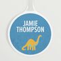 Personalised Dinosaur Design Kids Bag Tag, thumbnail 1 of 3