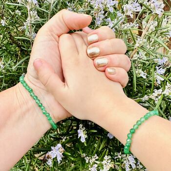 Green Aventurine 'Mummy And Me' Bracelet Set, 2 of 4