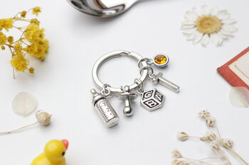 New Baby Keyring. Baby Shower Gift, 6 of 12