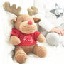 Rudy The Reindeer First Christmas Soft Toy, thumbnail 1 of 3