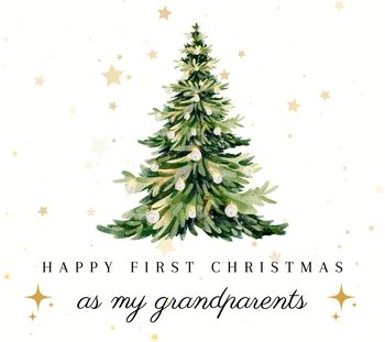 First Christmas As Grandparents Scented Candle Gift For Grandma And Grandpa, 8 of 9