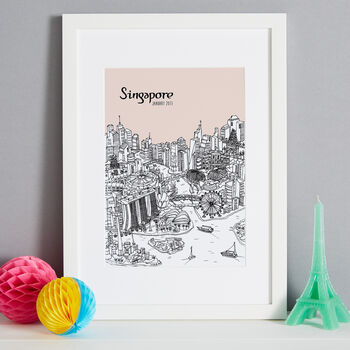 Personalised Singapore Print, 2 of 12