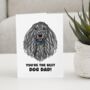 Personalised Birthday Card For Afghan Hound Dog Dad, thumbnail 1 of 12
