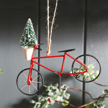 Blue Bike Bicycle Christmas Tree Decoration, 4 of 4
