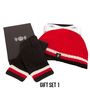 Luxury Cashmere Football Sets In Red Black And White, thumbnail 2 of 4