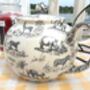Six Cup Teapot In Black Safari Design, thumbnail 6 of 9