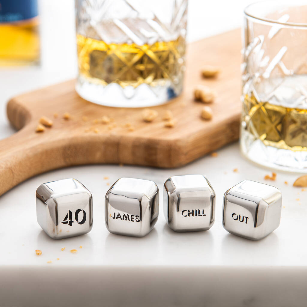 Personalised Stainless Steel Ice Cubes, 1 of 12