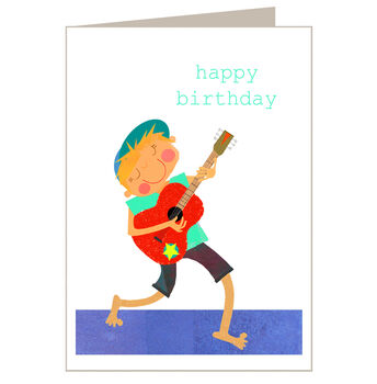 Guitarist Happy Birthday Card, 2 of 3