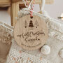 Your First Christmas Engaged Wooden Decoration, thumbnail 1 of 2