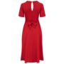 Cindy Dress In Lipstick Red Vintage 1940s Style, thumbnail 2 of 3