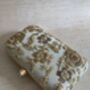 Gold Handcrafted Raw Silk Rectangular Clutch Bag, thumbnail 2 of 10