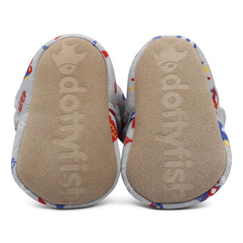 Train Baby Gift Set Barefoot Shoes, Booties And Cotton Bibs, 9 of 12