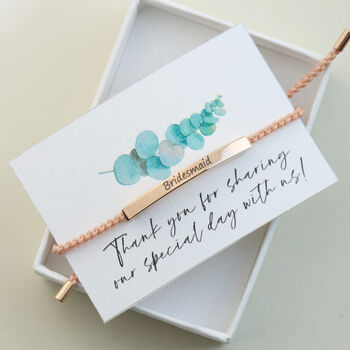 Engraved 'Will You Be My Bridesmaid?' Bracelet, 2 of 11