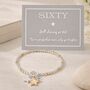 60th Birthday Star Charm Bracelet, thumbnail 1 of 7