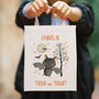 Personalised Halloween Trick Or Treat Bag With Bats, thumbnail 1 of 4