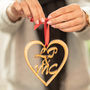 Personalised Wooden Love Heart Sign, thumbnail 1 of 5