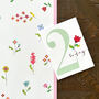 Mini Cross Stitch 2nd Birthday Card, thumbnail 1 of 5