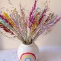 Rainbow Dried Flowers With Vase, thumbnail 4 of 5