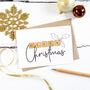 Merry Christmas Wooden Tiles Card, thumbnail 1 of 2