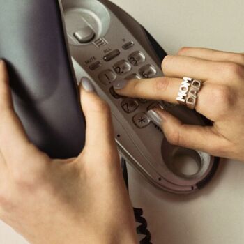 Maria Black Mom Ring Silver, 2 of 2