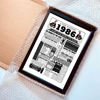 Personalised 40th Birthday Boxing Poster, Custom Gift, 11 of 12