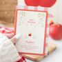 Best Teacher Apple Necklace On Greeting Card, thumbnail 1 of 2