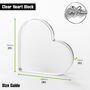 Personalised Engaged Acrylic Heart Plaque With Dates, thumbnail 9 of 12