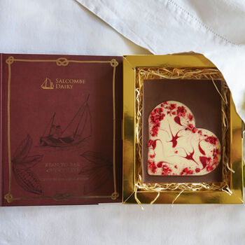 Hand Crafted Heart Chunky Chocolate Bar In Ruby Book, 2 of 8
