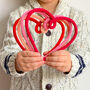 Knitted Wire Heart, thumbnail 1 of 5