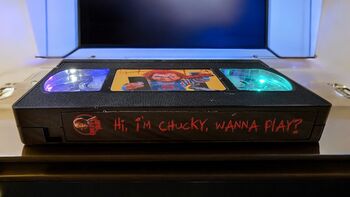 Chucky Vhs Table Lamp. Flashing Horror Fan Light, 6 of 8