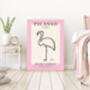 Picasso Flamingo Print, thumbnail 3 of 4