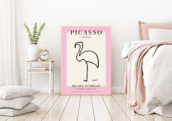 Picasso Flamingo Print, 3 of 4