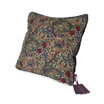 William Morris Golden Lily Luxury Wool Filled Cushion, 2 of 11