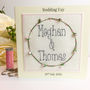Personalised Embroidered Wedding Rose Card, thumbnail 2 of 3