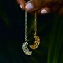 Large Feather Necklace, Sterling Silver Or Gold Plated, thumbnail 3 of 11