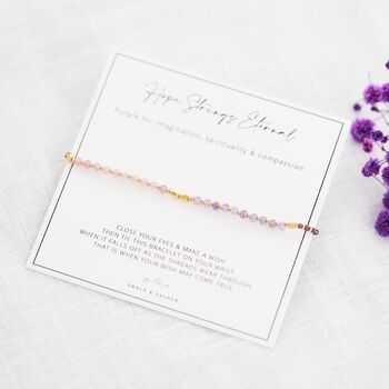 Minimalist Colourful Silk Thread Gemstone Bracelets, 6 of 12