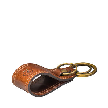 Personalised Leather Groomsman's Key Ring. 'The Nepi', 5 of 8