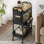 Three Tier Rolling Storage Cart Utility Trolley, thumbnail 1 of 6