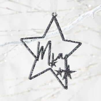 Little Star Personalised Christmas Decoration, 4 of 7