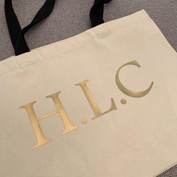 Personalised Initial Shopping Bag, 3 of 4
