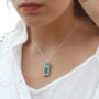 Turquoise Reef Large Drop Sterling Silver Pendant, thumbnail 1 of 8