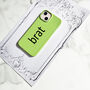 Glossy Slime Green Personalised Phone Case, thumbnail 1 of 7