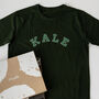 Kale Cotton T Shirt For Vegetarians, thumbnail 1 of 7